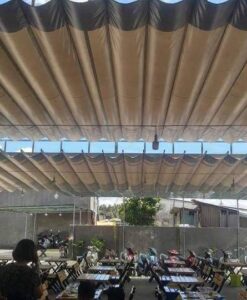 Báo giá mái bạt xếp và giá mái bạt kéo di động ngoài trời