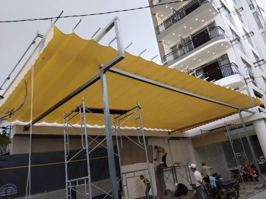 báo giá mái hiên di động tại quận tân bình. giá lắp đặt trọn gói mái che di động tại quận tân bình