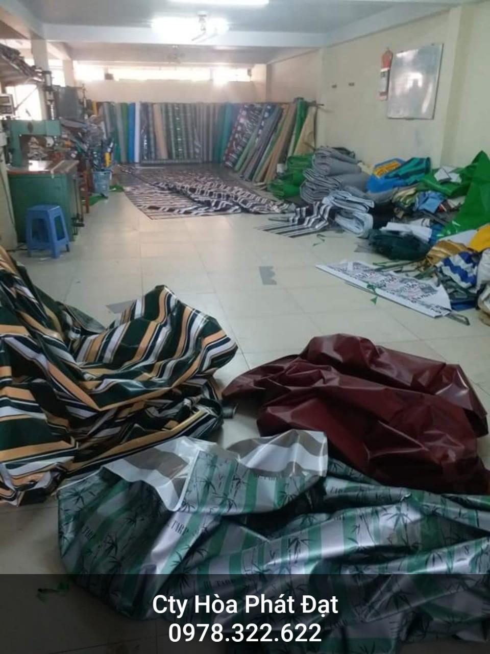 Chuyên cung cấp nhận in may ép vải bạt mái hiên mái xếp theo yêu cầu, gia công thay bạt mái che tại bắc giang