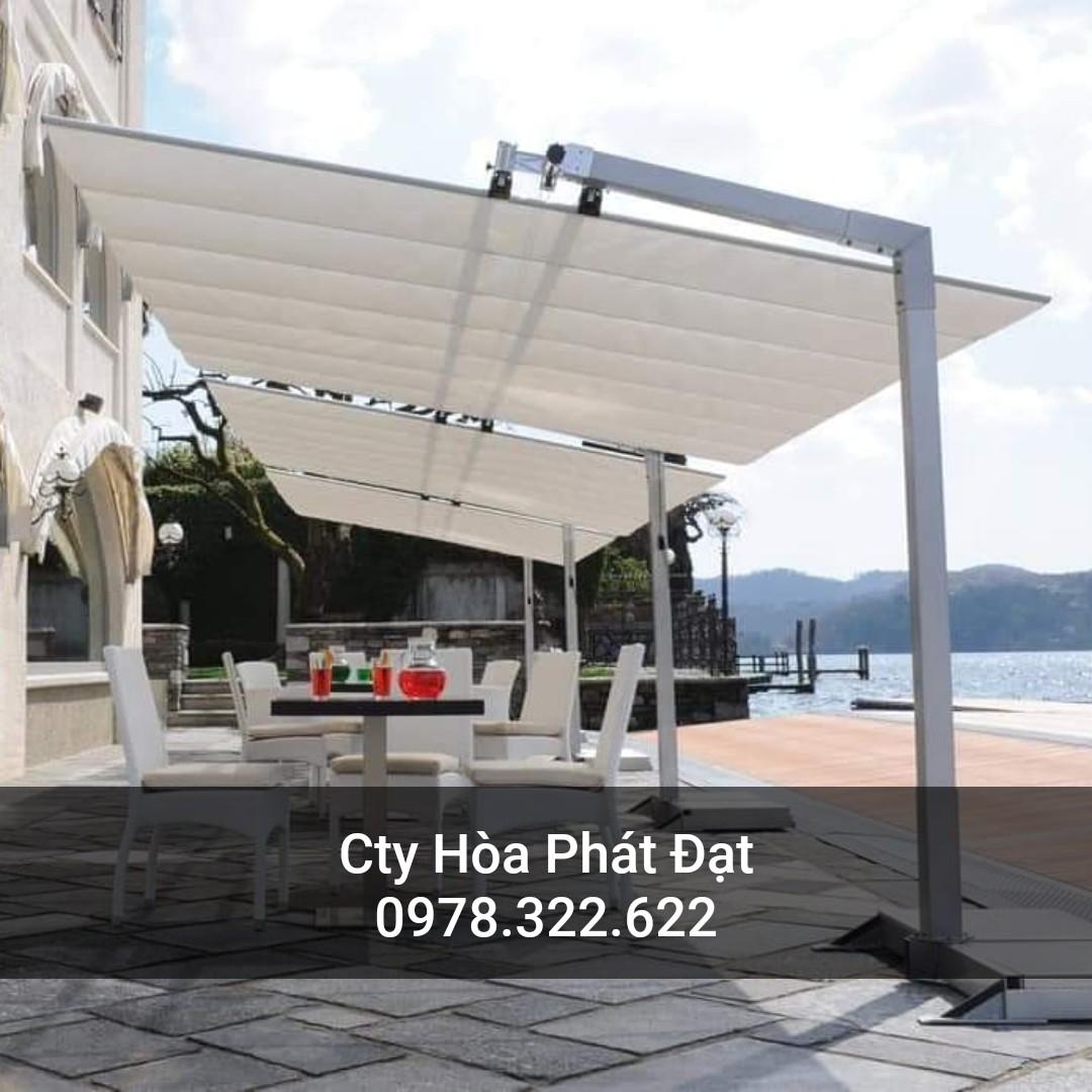 Chuyên cung cấp nhận in may ép vải bạt mái hiên mái xếp theo yêu cầu, gia công thay bạt mái che tại  điện biên phủ