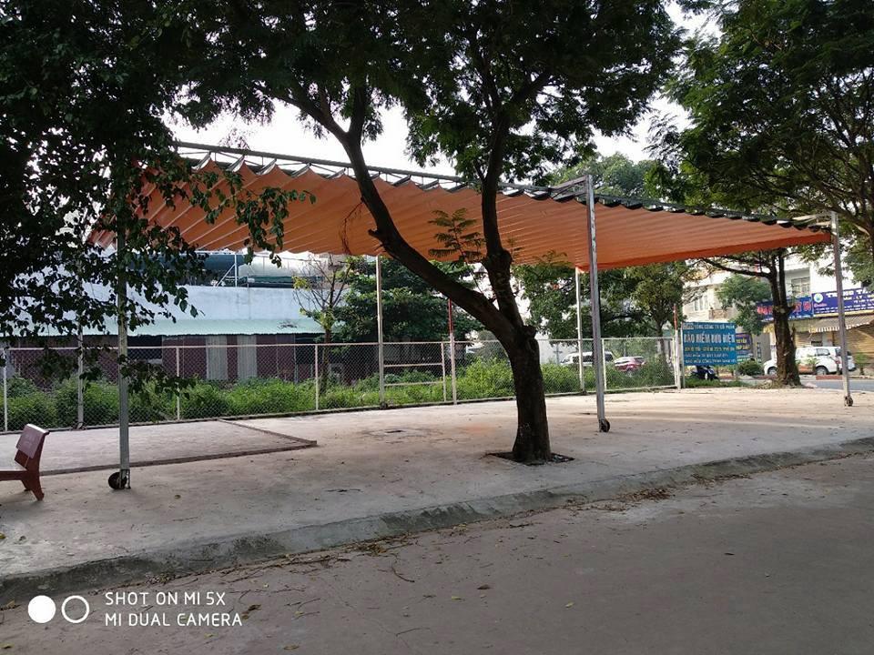 Chuyên cung cấp nhận in may ép vải bạt mái hiên mái xếp theo yêu cầu, gia công thay bạt mái che tại tp tân an long an