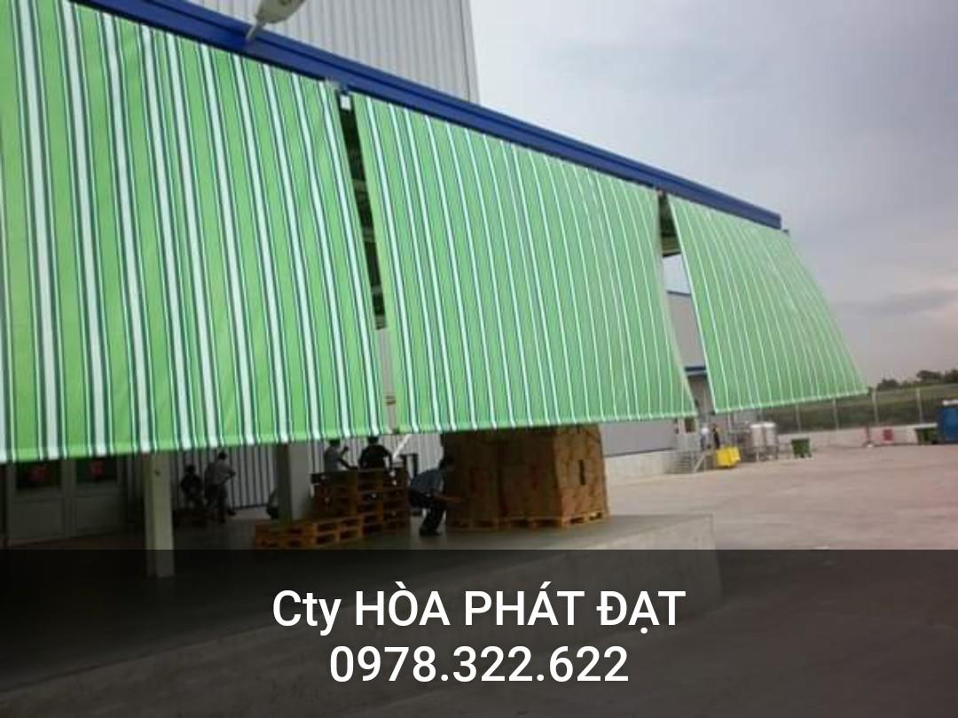 Chuyên cung cấp nhận in may ép vải bạt mái hiên mái xếp theo yêu cầu, gia công thay bạt mái che tại lai châu