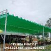 báo giá thiết kế lắp đặt mái che di động quán nhậu, mái xếp bạt kéo lượn sóng quán nhậu