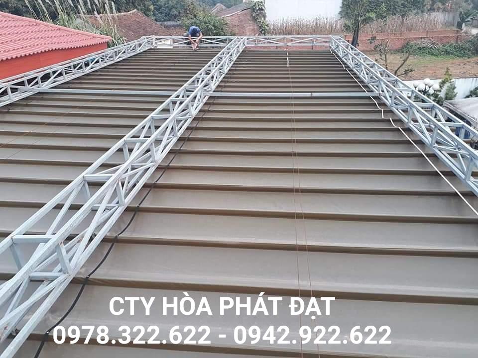 Chuyên cung cấp nhận in may ép vải bạt mái hiên mái xếp theo yêu cầu, gia công thay bạt mái che tại  bắc ninh