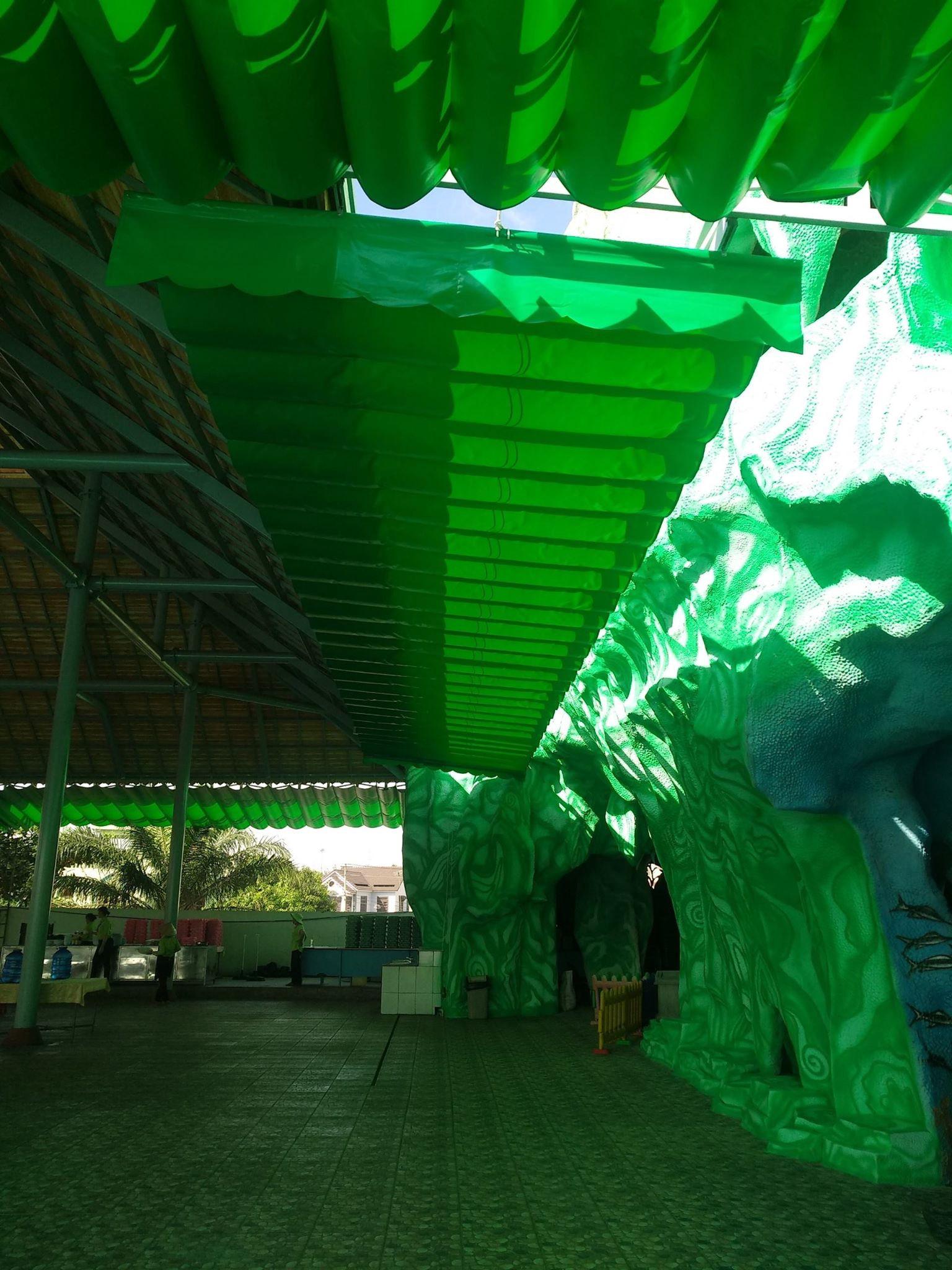 báo giá thiết kế lắp đặt mái che di động sân vườn, mái xếp bạt kéo lượn sóng sân vườn