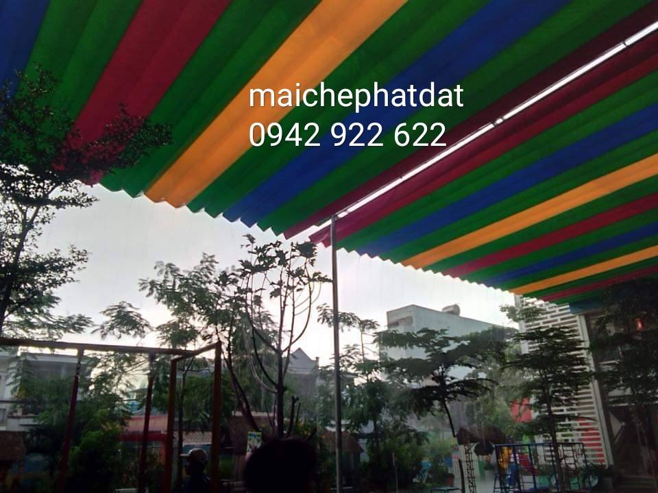 báo giá thiết kế lắp đặt mái che di động khu công ngiệp, mái xếp bạt kéo lượn sóng khu công nghiệp