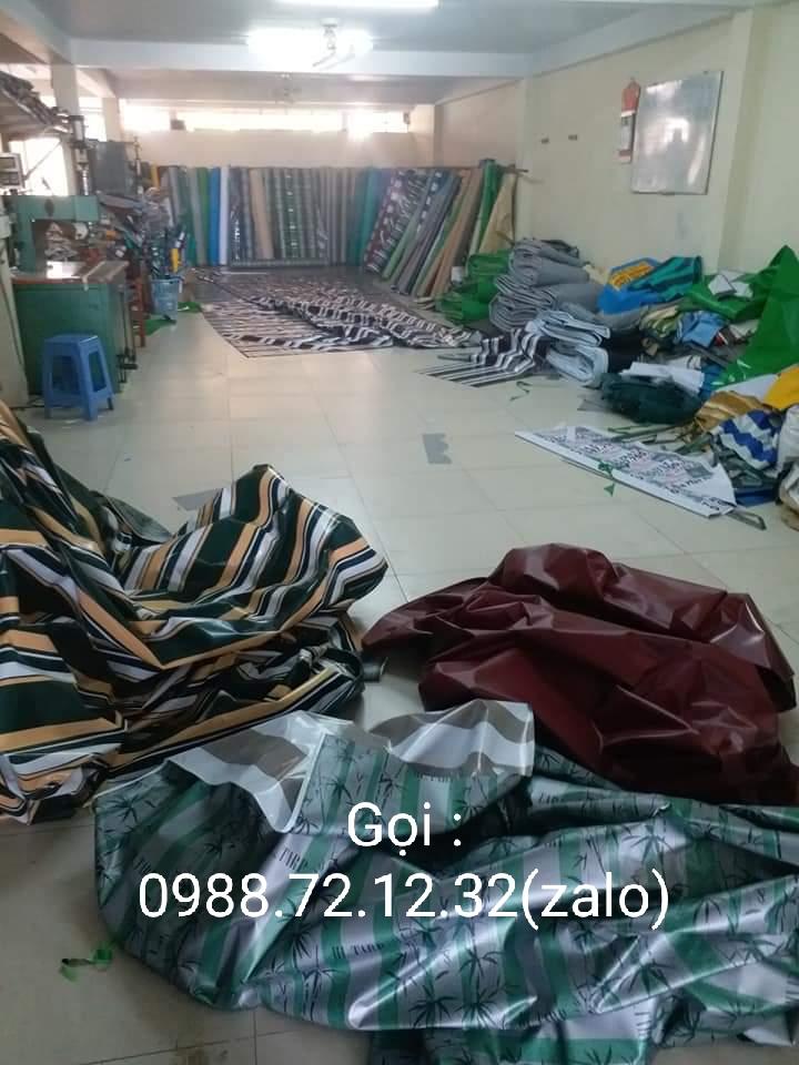 Chuyên cung cấp nhận in may ép vải bạt mái hiên mái xếp theo yêu cầu, gia công thay bạt mái che tại bến tre