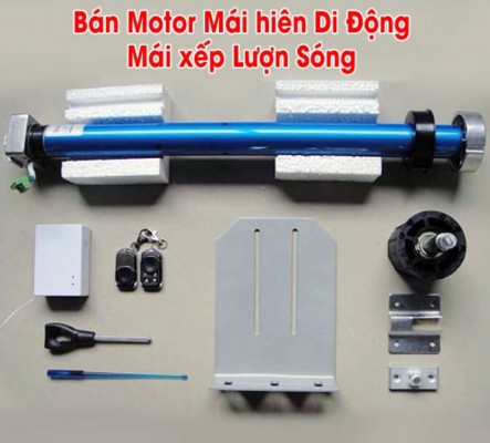 giá cung cấp motor mái hiên di động, motor mái xếp kéo bạt trọn bộ bao nhiêu tiền