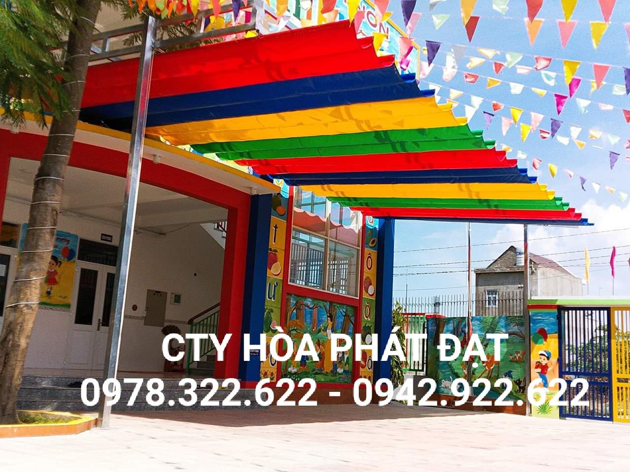 Chuyên cung cấp nhận in may ép vải bạt mái hiên mái xếp theo yêu cầu, gia công thay bạt mái che tại  cao bằng