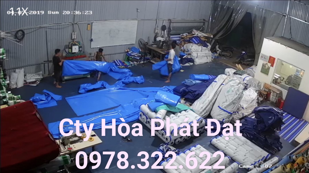 chuyên may ép vải bạt mái hiên di động