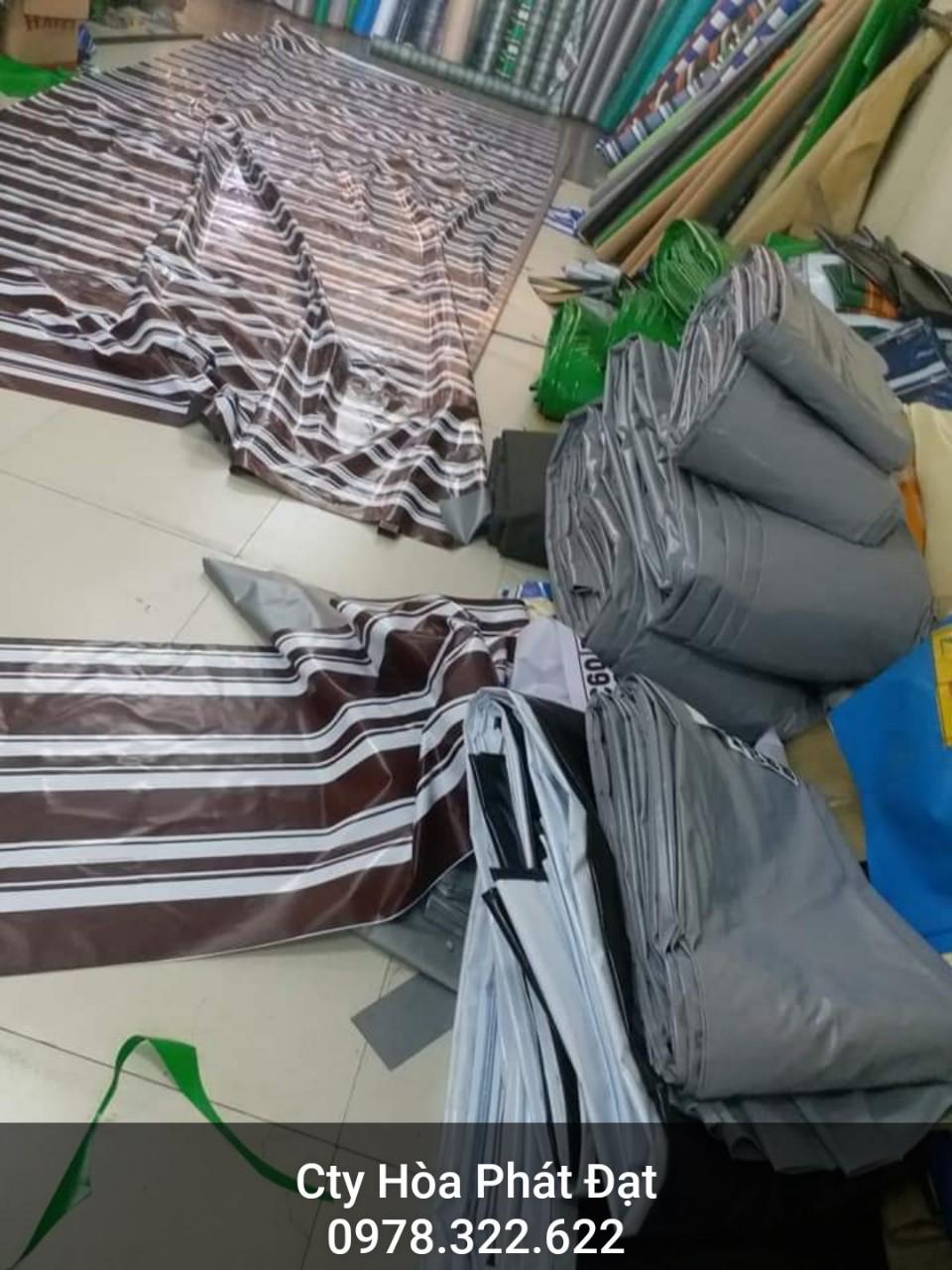 Chuyên cung cấp nhận in may ép vải bạt mái hiên mái xếp theo yêu cầu, gia công thay bạt mái che tại đồng tháp