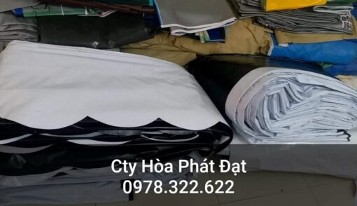 Chuyên cung cấp nhận in may ép vải bạt mái hiên mái xếp theo yêu cầu, gia công thay bạt mái che tại đà nẵng