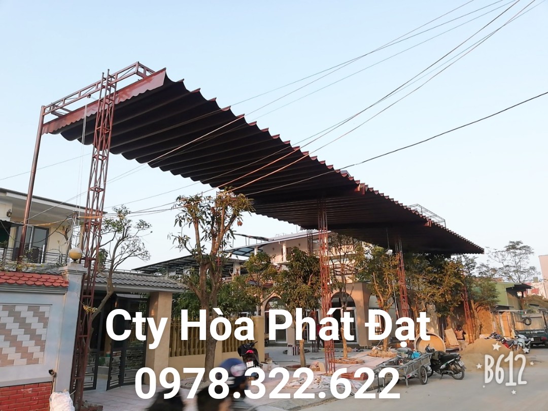 Chuyên cung cấp nhận in may ép vải bạt mái hiên mái xếp theo yêu cầu, gia công thay bạt mái che tại tp việt trì phú thọ