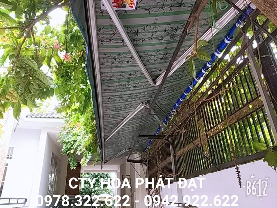 Chuyên cung cấp nhận in may ép vải bạt mái hiên mái xếp theo yêu cầu, gia công thay bạt mái che tại cần thơ