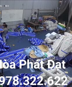nhận gia công may ép vải bạt mái xếp giá rẻ, may ép vải bạt mái kéo lượn sóng theo yêu cầu