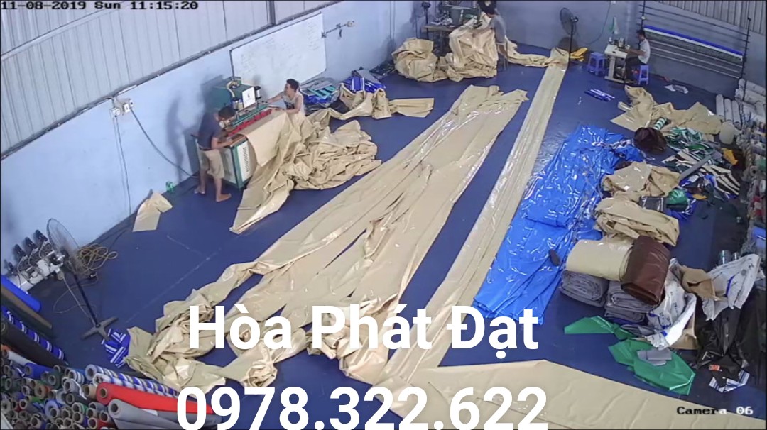 Chuyên cung cấp nhận in may ép vải bạt mái hiên mái xếp theo yêu cầu, gia công thay bạt mái che tại phủ lý hà nam