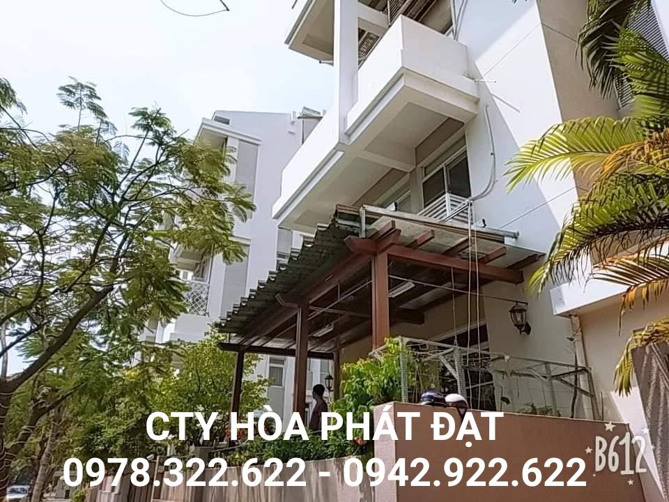 báo giá thiết kế lắp đặt mái che di động sân thượng, mái xếp bạt kéo lượn sóng sân thượng