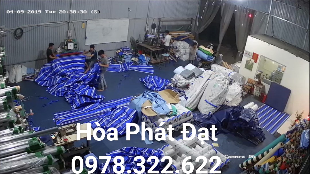Chuyên cung cấp nhận in may ép vải bạt mái hiên mái xếp theo yêu cầu, gia công thay bạt mái che bình dương