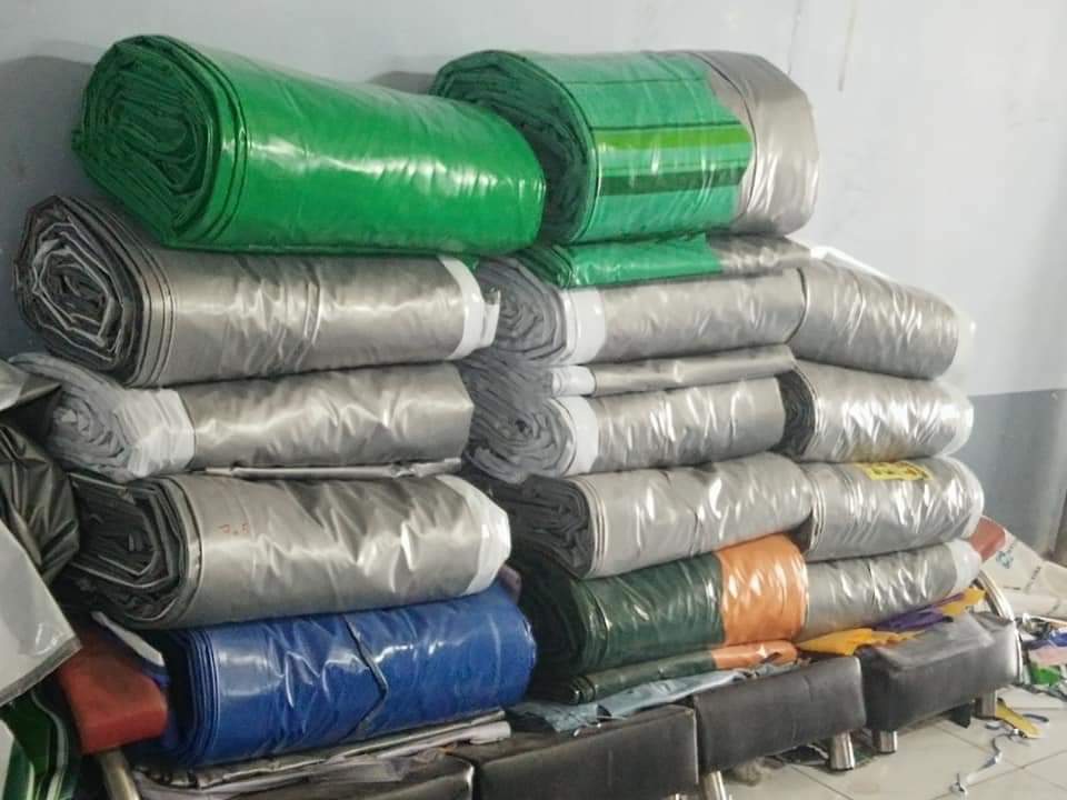 Chuyên cung cấp nhận in may ép vải bạt mái hiên mái xếp theo yêu cầu, gia công thay bạt mái che tại hòa bình