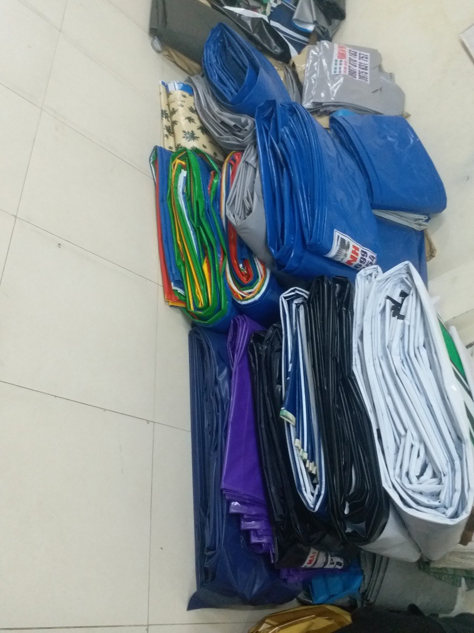 Chuyên cung cấp nhận in may ép vải bạt mái hiên mái xếp theo yêu cầu, gia công thay bạt mái che tại tp thái bình