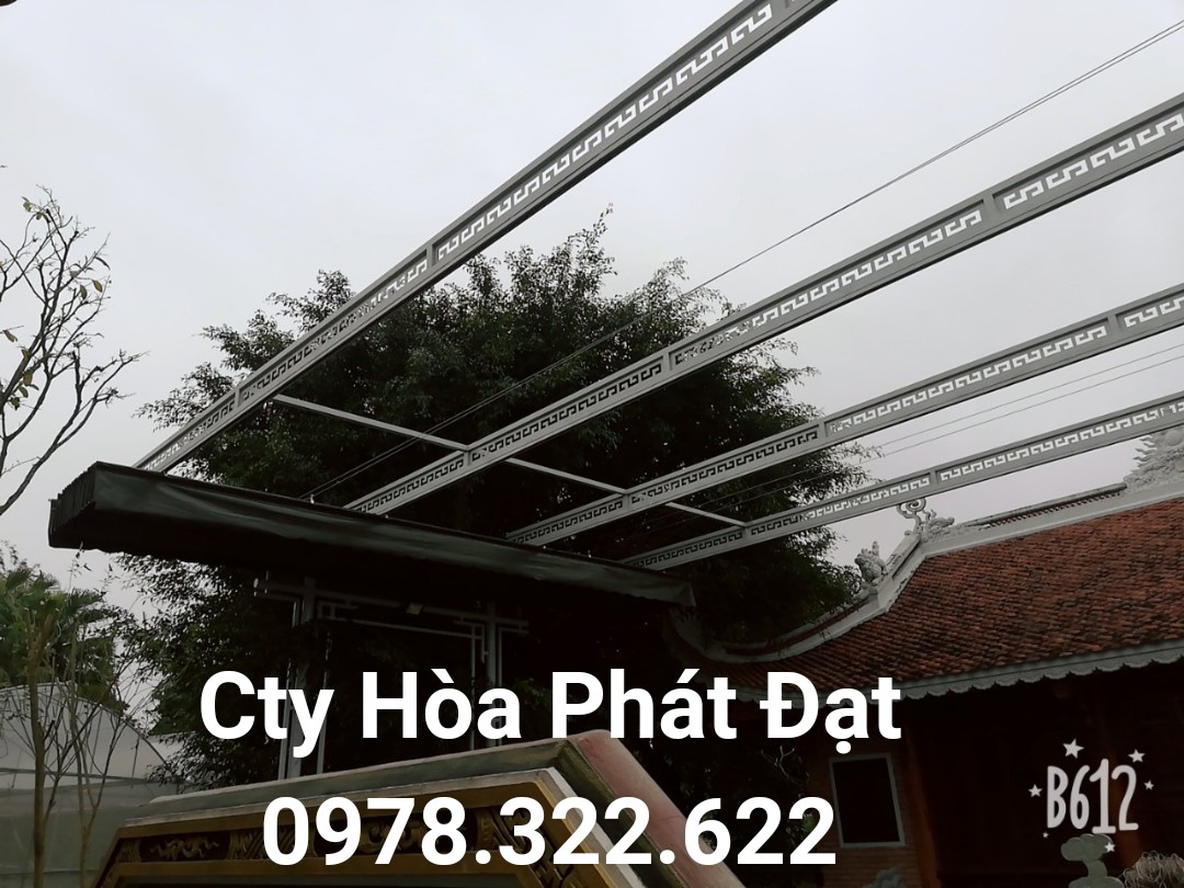 Chuyên cung cấp nhận in may ép vải bạt mái hiên mái xếp theo yêu cầu, gia công thay bạt mái che tại tp hạ long quãng ninh