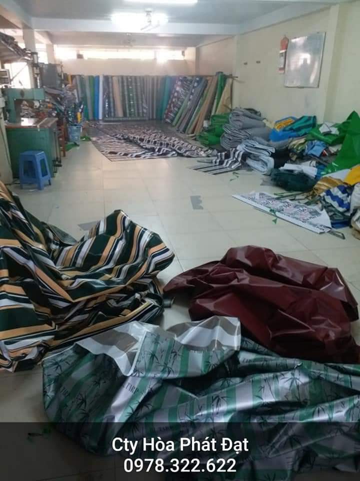 Chuyên cung cấp nhận in may ép vải bạt mái hiên mái xếp theo yêu cầu, gia công thay bạt mái che tp mỹ tho tiền giang