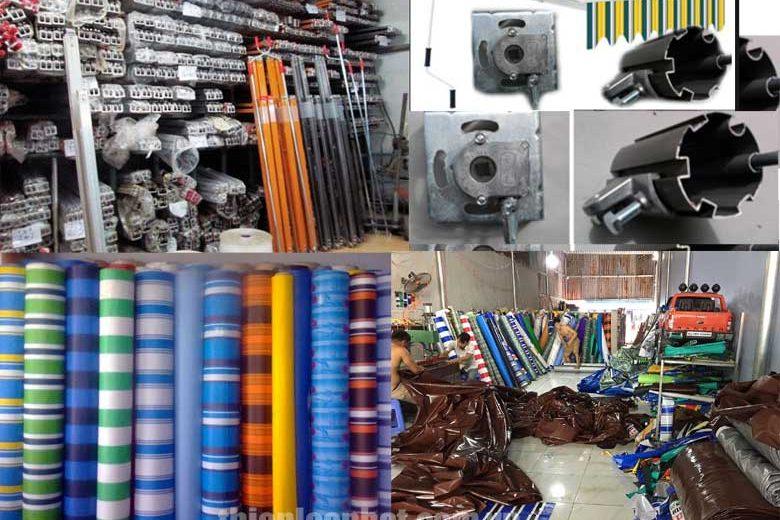 Chuyên cung cấp nhận in may ép vải bạt mái hiên mái xếp theo yêu cầu, gia công thay bạt mái che tại thừa thiên huế