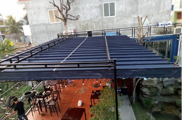 báo giá mái hiên di động, mái bạt che nắng mưa tự cuốn tại tp vị thanh hậu giang. giá lắp đặt trọn gói mái che di động tại tp vị thanh