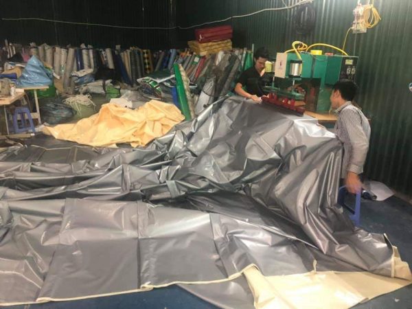 Chuyên cung cấp nhận in may ép vải bạt mái hiên mái xếp theo yêu cầu, gia công thay bạt mái che tại cao bằng