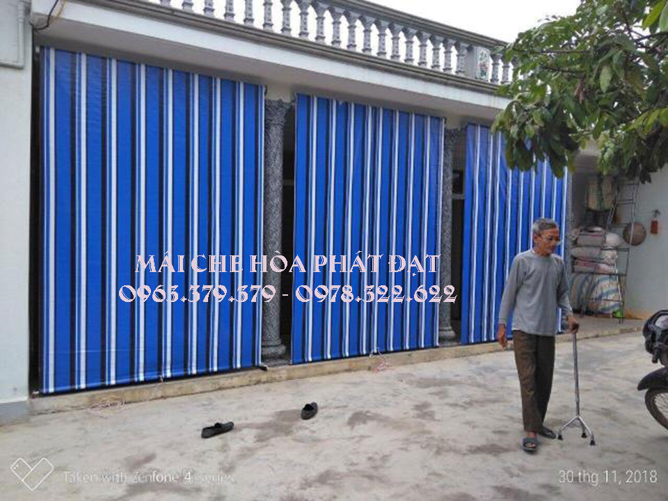 Báo giá bạt che nắng tự cuốn & rèm bạt che ban công ngoài trời giá rẻ