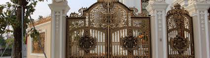 Thiết kế lắp đặt cửa sắt cổng sắt sơn tĩnh điện chống gỉ mẫu đẹp tại hà tĩnh