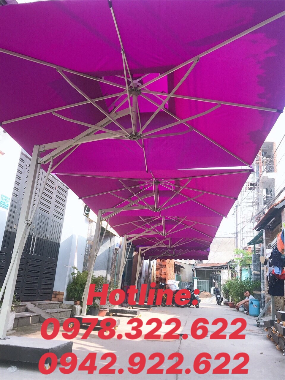 Bảng giá bán dù che nắng tại huyện trảng bom, bán dù lệch tâm giá rẻ tại huyện trảng bom đồng nai