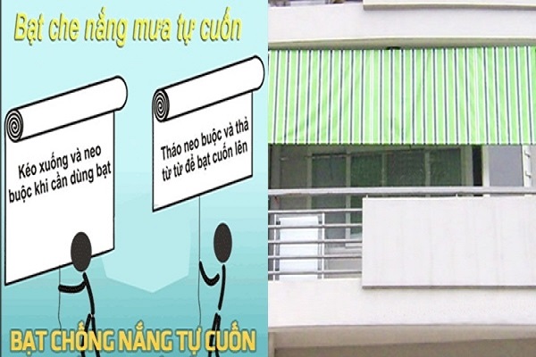 bạt che nắng tự cuốn