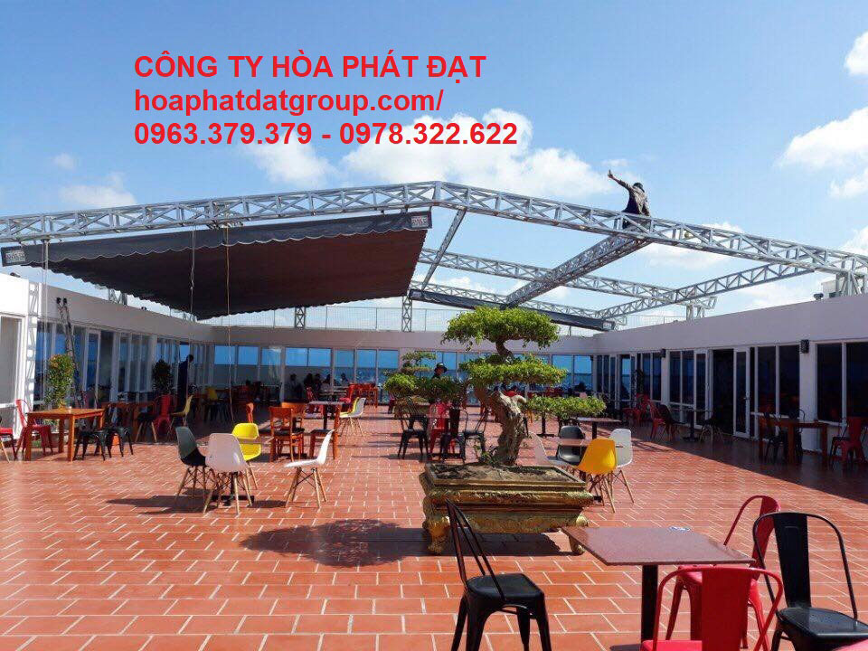 Báo giá mái bạt xếp và giá mái bạt kéo di động ngoài trời