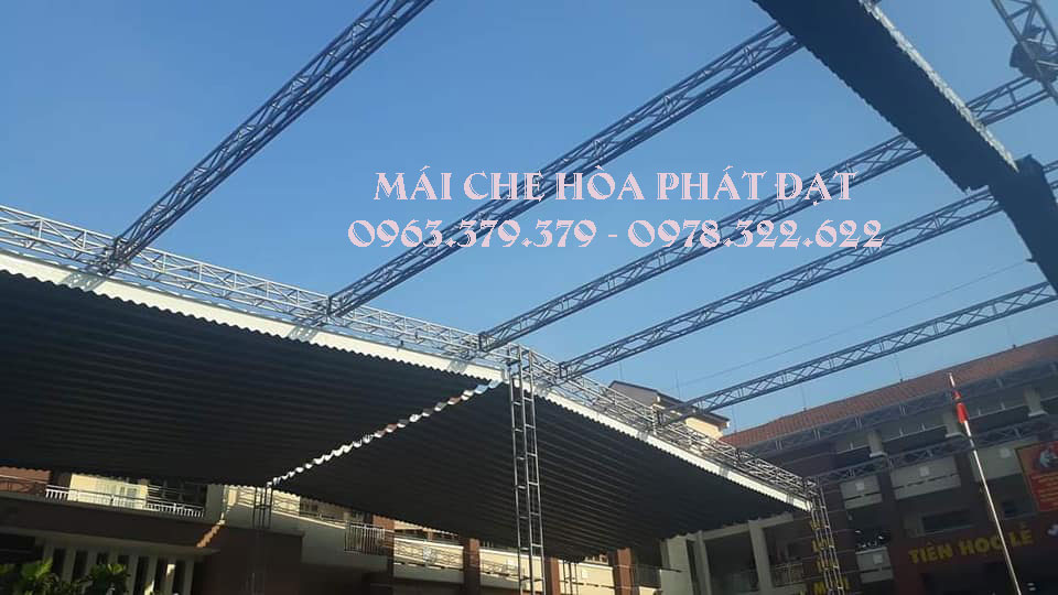 hình ảnh : lắp đặt mái bạt xếp bạt kéo lượn sóng di động hòa phát đạt hình ảnh : lắp đặt mái bạt xếp bạt kéo lượn sóng di động hòa phát đạt