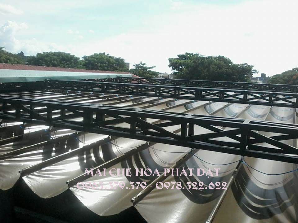 hình ảnh : lắp đặt mái bạt xếp bạt kéo lượn sóng di động hòa phát đạt hình ảnh : lắp đặt mái bạt xếp bạt kéo lượn sóng di động hòa phát đạt