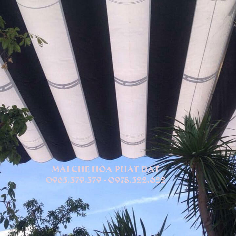 Báo giá mái bạt xếp và giá mái bạt kéo di động ngoài trời