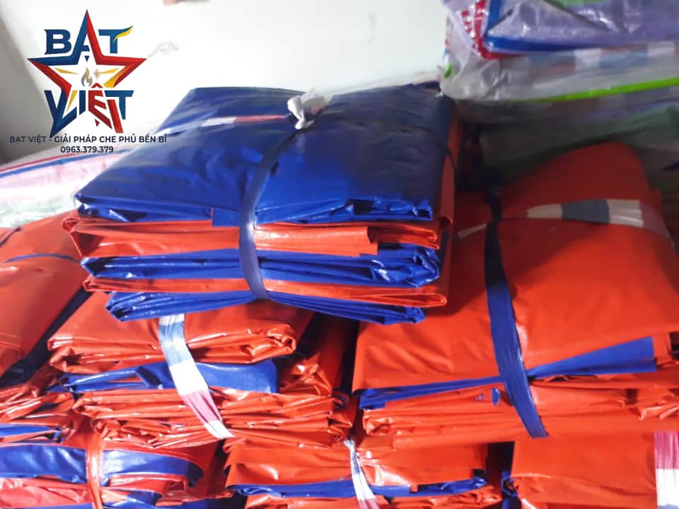 Bạt nhựa xanh cam tại Bến Tre